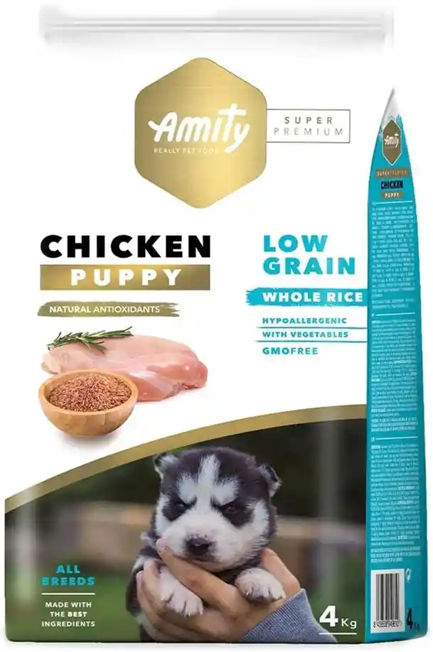 Amity Alimento para Mascotas Low Grain Chicken Puppy