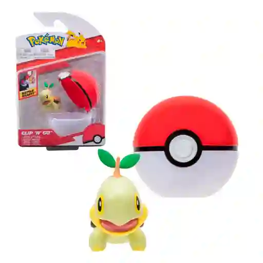 Pokémon Pokebola Con Figura Turtwig & Poké Ball
