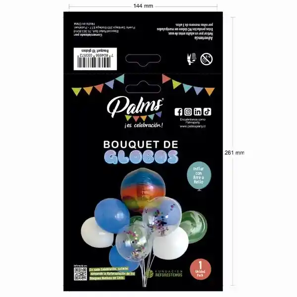 Palms Bouquet Globos 9 Latex