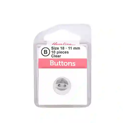 Botón Plástico Ojo De Pez Claro 11mm 10 D Hb00418.23 11mm 10
