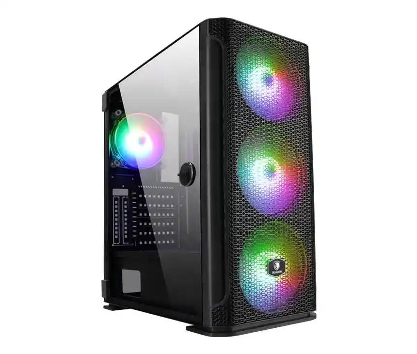 Sades Gabinete para PC Yu Mid Tower Gaming RGB SA-AK1
