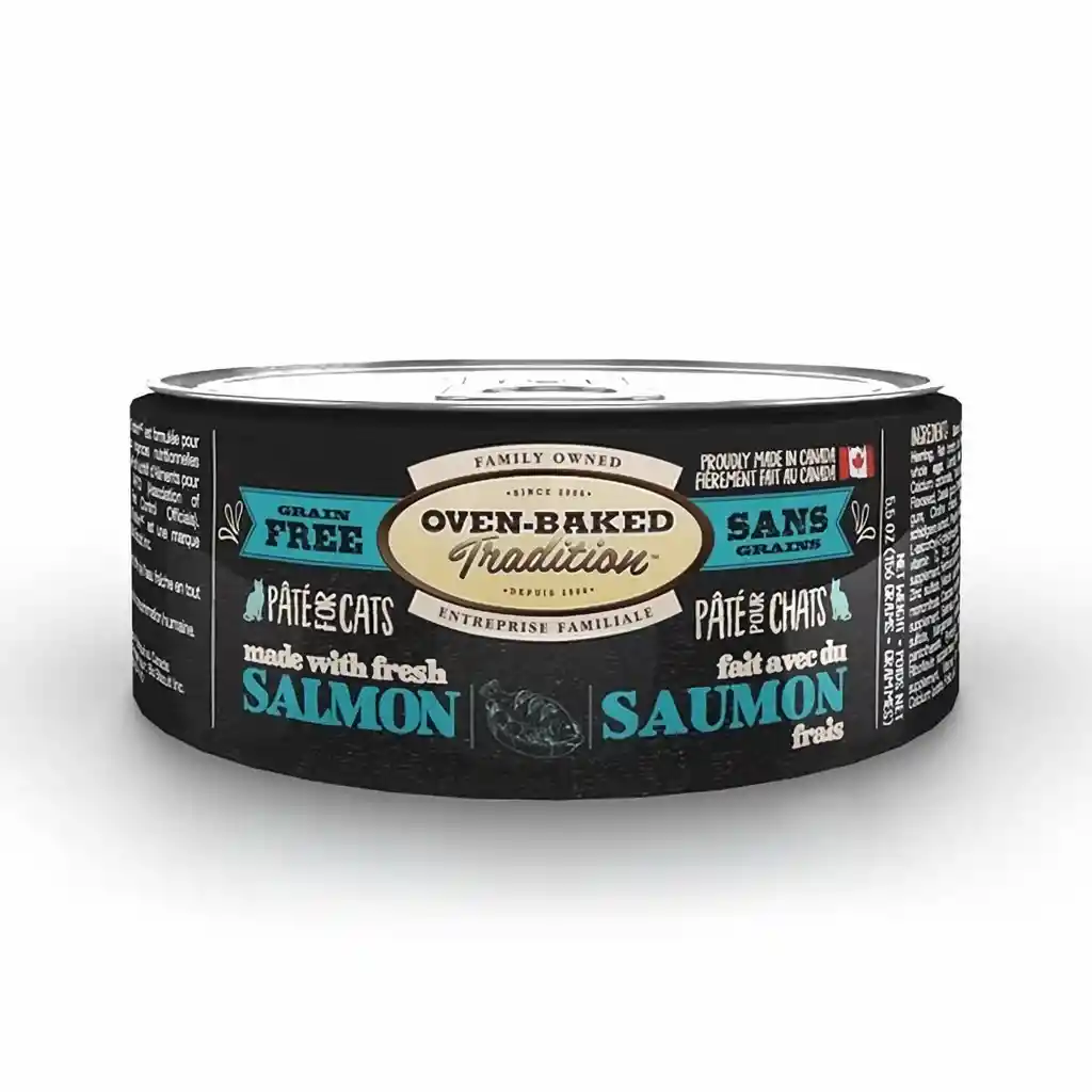  Pate Salmon Adult Cat 156 G (5.5 Oz) Oven-Baked 