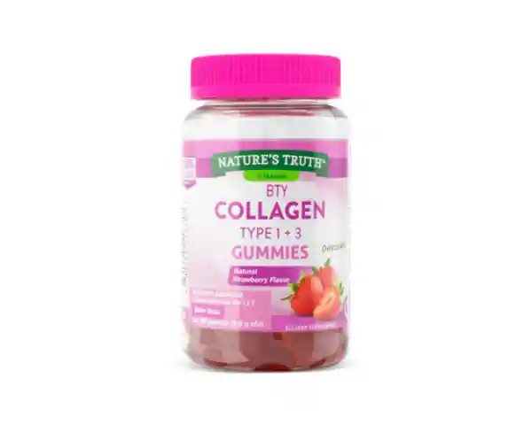 Nature's Truth Gomita de Colágeno Tipo 1 y 3 Fresa
