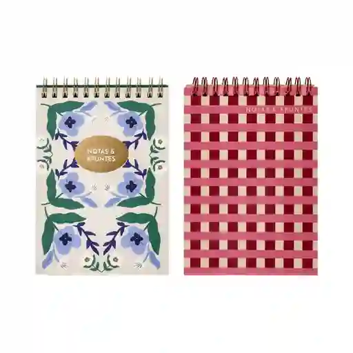 Set Libretas Espiral 11 x 16 cm Casaideas