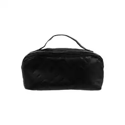 Cosmetiquera Acolchada Con Asa Negro Miniso