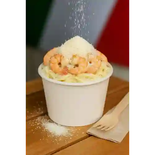 Camarones a la Carbonara