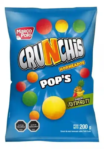 Crunchis Pops Tutifrutti Marco Polo