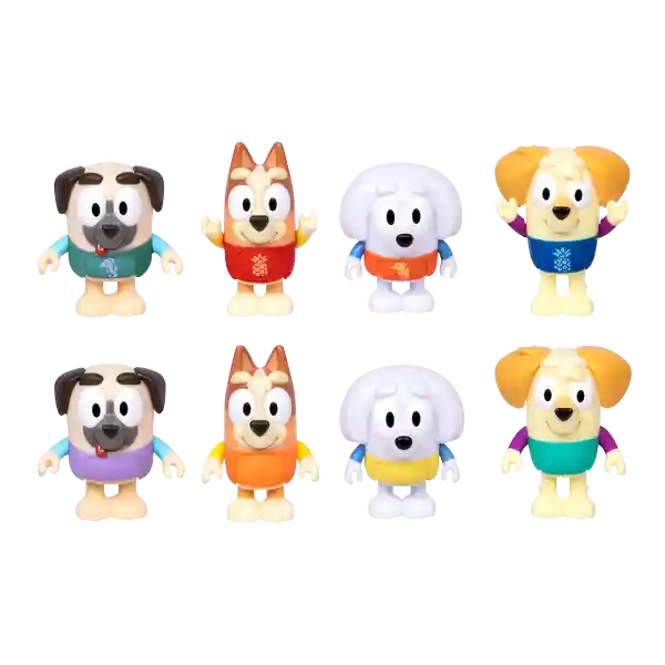 Bluey Pack Figuras Cambia de Color