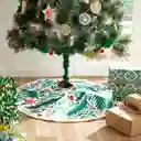 Cubre Árbol Con Estampado Navideño Diámetro 90 cm Casaideas