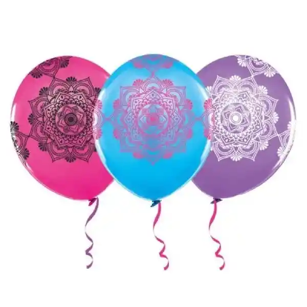 Globo Cumpleaños Mandalas Colores