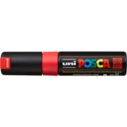 Posca Marcador Rojo Fluorescente 8K