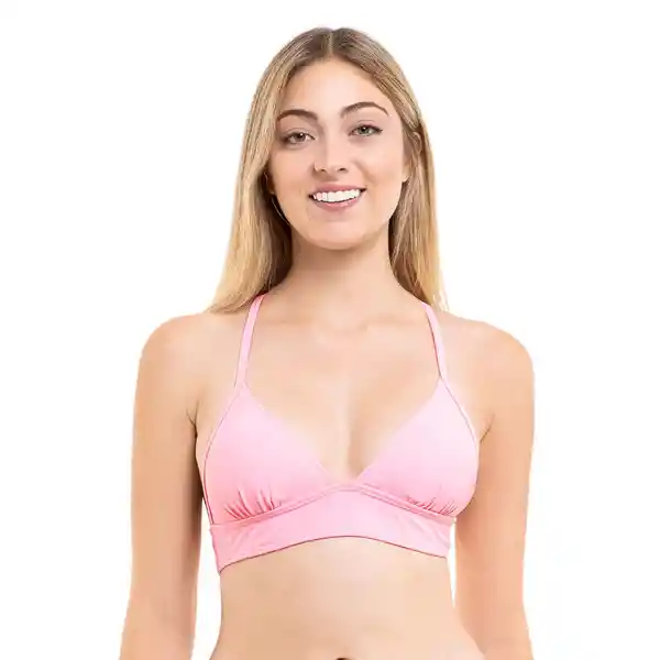 Bikini Sotén Con Espalda Calada Rosado Talla S Samia