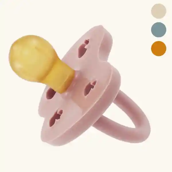 Hevea Chupete Redondo Powder Pink Rosa Pastel 0-3 Meses HV-19