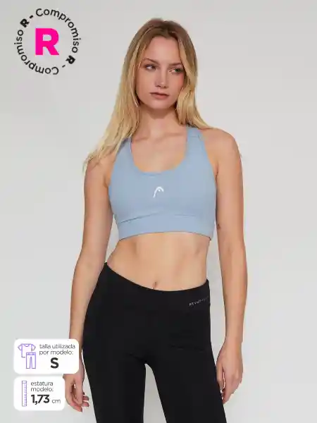 Head Peto Loguito Mujer Celeste L SS25