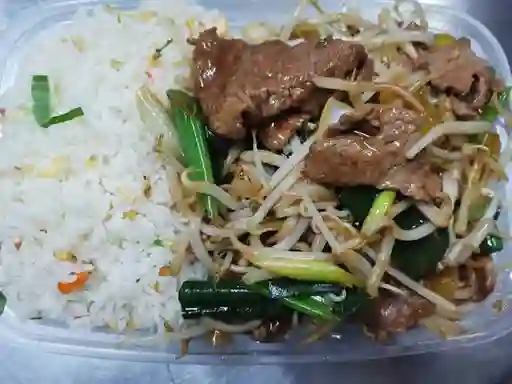 Colación-Diente de Dragón Carne con Acompañamiento