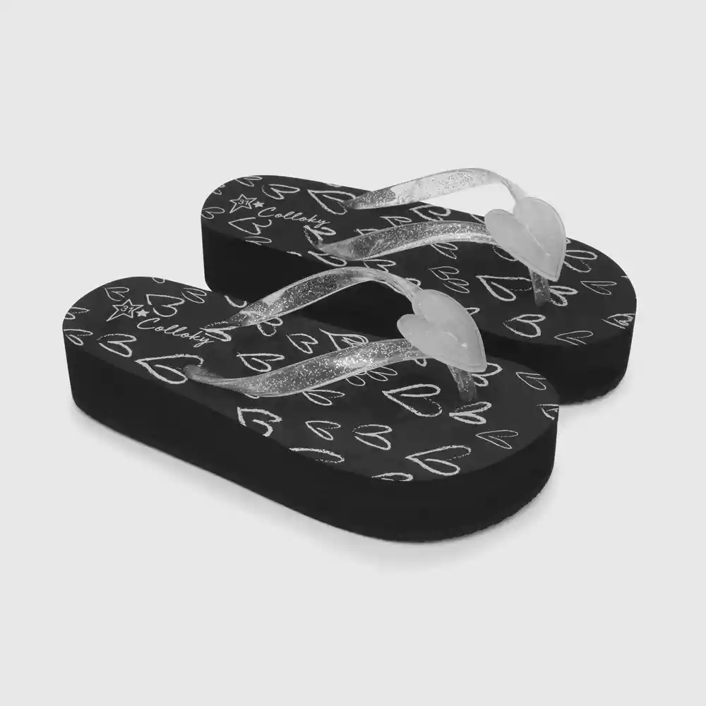 Sandalias Hawaiana Con Moño Niña Plateado Talla 38