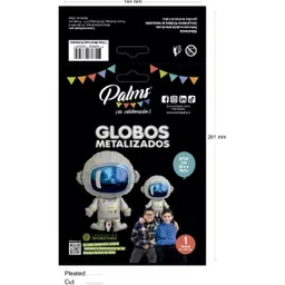Palms Globo Aluminio Astronauta