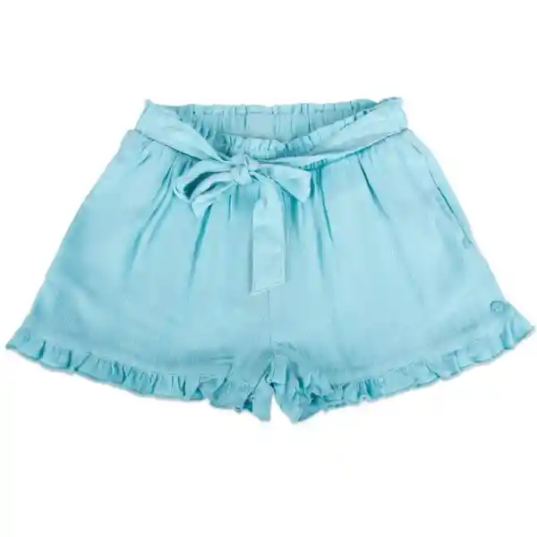 Short Niña Turquesa Pillín Talla 8 A