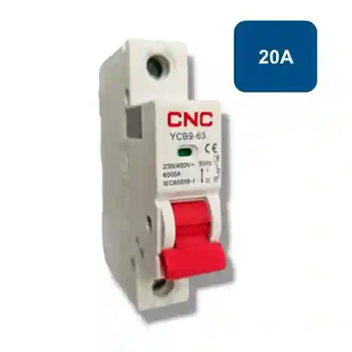 CNC Interruptor Automático 6ka Curva C 20A