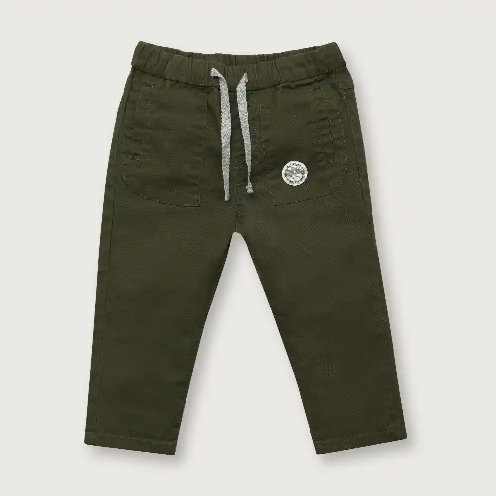 Pantalón De Niño Verde Talla 18m
