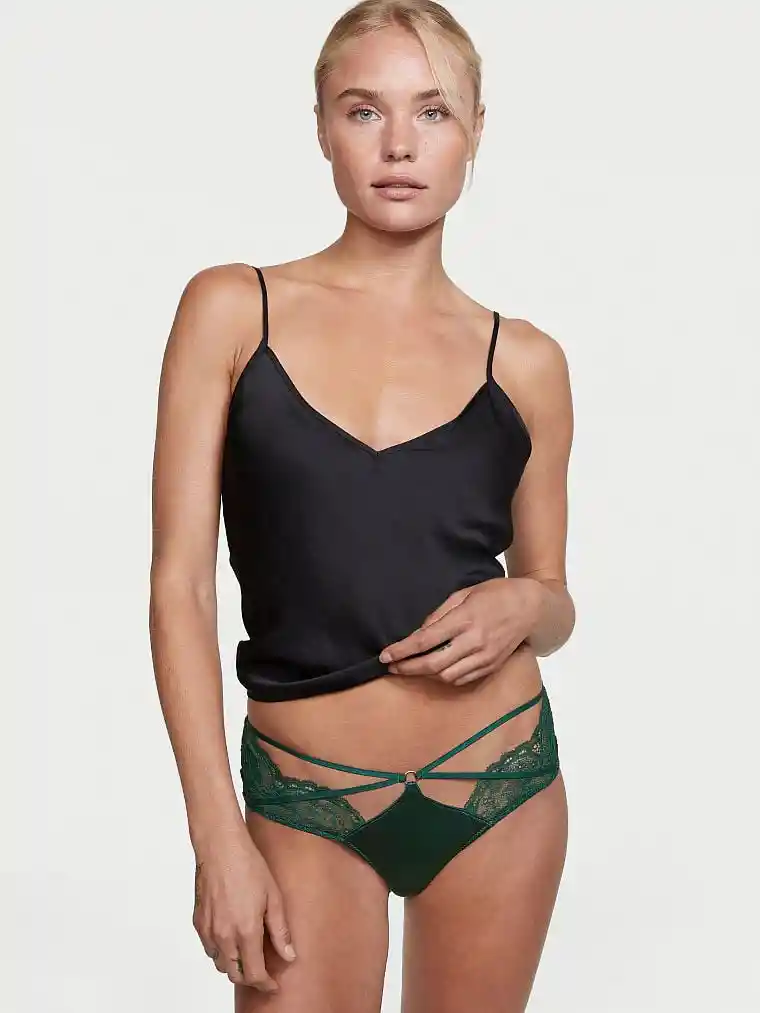 Victoria's Secret Panty Cheeky Verde Verde Talla XS