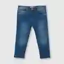 Jean Clasico De Bebe Niño Azul Talla 12/18m
