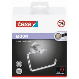 Tesa Portarollo Para Baño Adhesivo Línea Moon 105 x 138 x 50 mm
