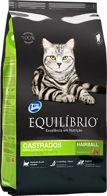Equlíbrio Alimento para Gatos Adultos Castrados