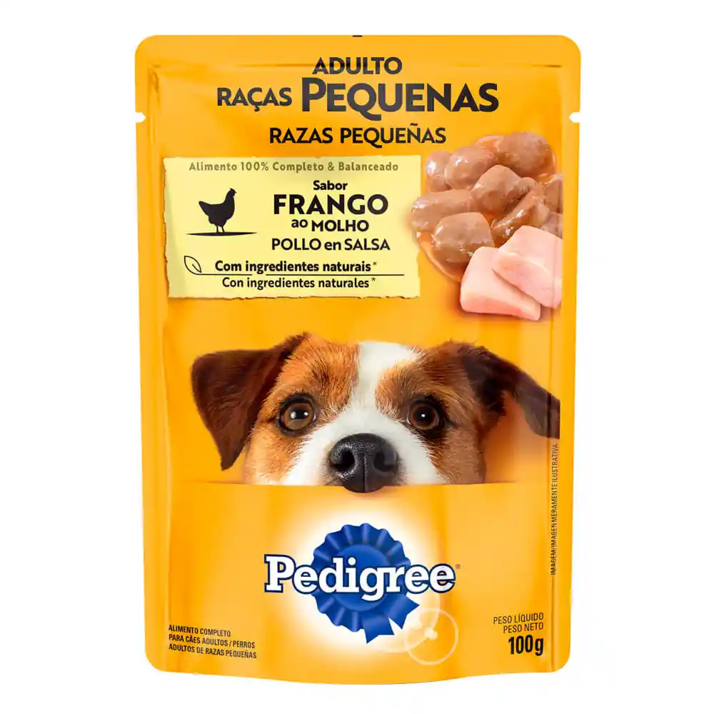 Pedigree Alimento Húmedo para Perro Adulto de Raza Pequeña Sabor Pollo
