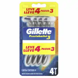Gillette Maquinas de Afeitar Prestobarba3 para Hombre