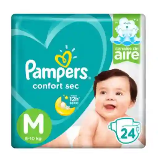 Pampers Pañal Confort Sec Talla M