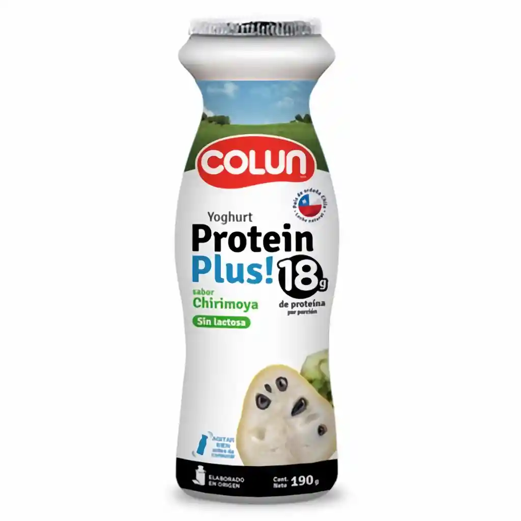 Colun Yogurt Protein Plus Sabor Chirimoya