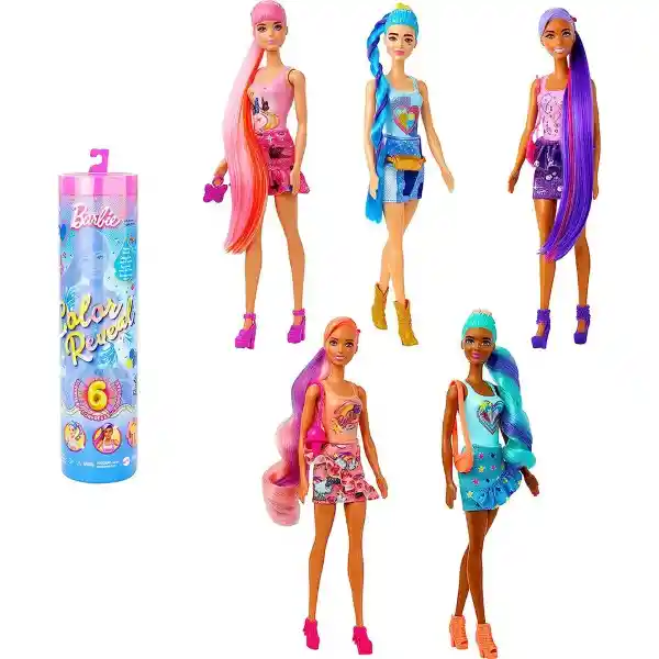 Barbie Juego Color Reveal Looks de Mezclilla HNX04