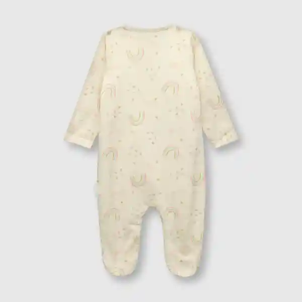 Osito de Bebé Niña Cruzado Arcoiris Beige Talla 0/3M Colloky