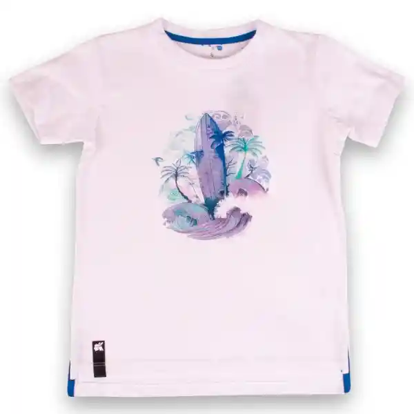 Polera Niño Blanco Pillín Talla 3 A