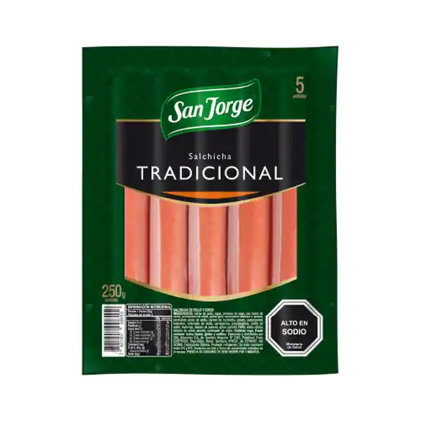 San Jorge Salchicha Tradicional Pack 5 und