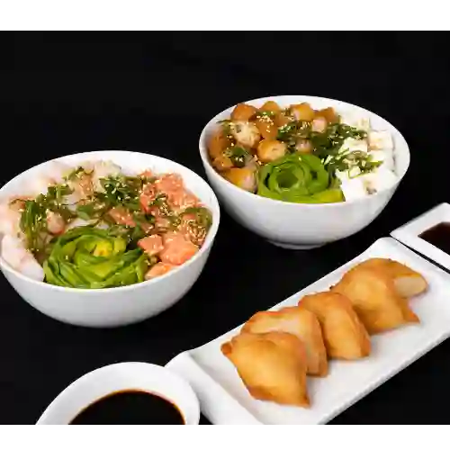 2 Gohan a Elección + Gyosas a Elección