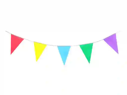 Banderín Cumpleaños Liso Multicolor