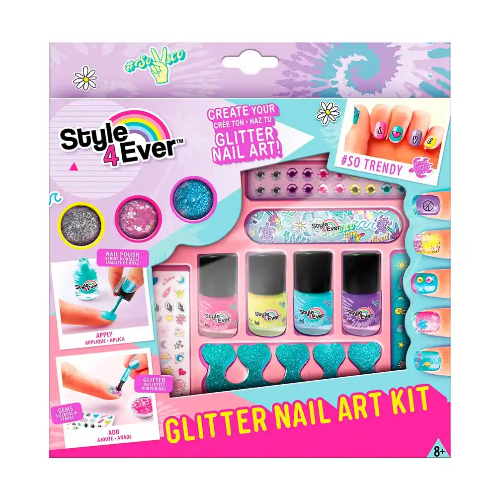 Manicure Style 4 Ever Maquillaje Para Niñas Glitter