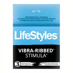 Lifestyles Preservativo Stimula Vibra Ribbed