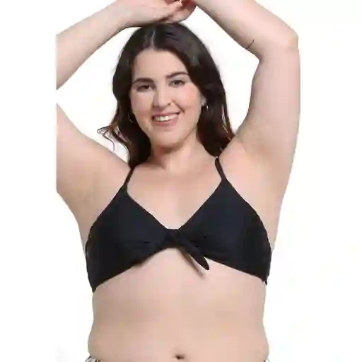 Bikini Triángulo Con Nudo Negro Talla XL Samia