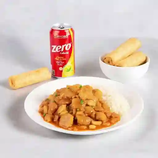 Chapsui de pollo con arroz