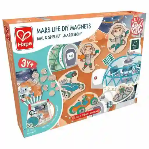 Hape Juguete Mars Life Diy Magnets - E1078