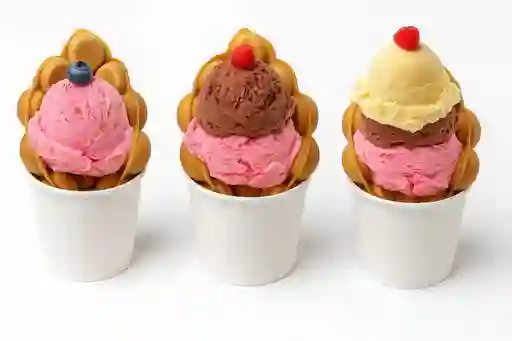 Waffle Helado Triple