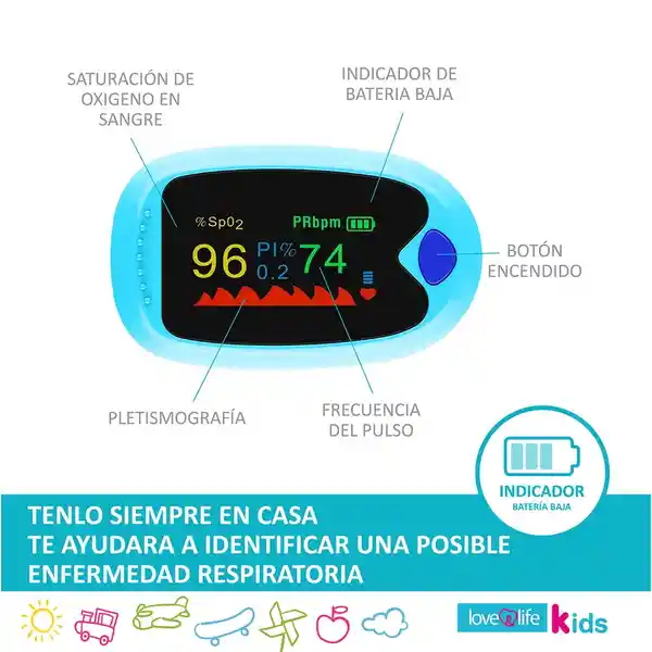 Acc. Médicos Iamproduct Oxímetro de Pulso Infantil