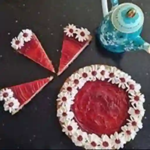 Trozo de Tarta de Frambuesa y Crema