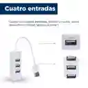 Adaptador USB de 4 Puertos Blanco Miniso