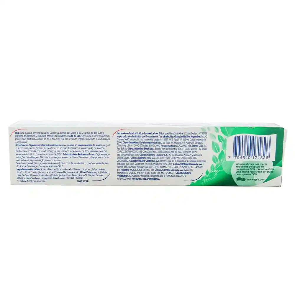 Aquafresh Crema Dental Triple Proteccion Soft Mint