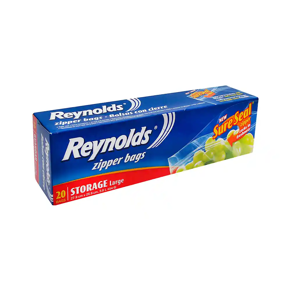 Reynolds Wrap Bolsa Zipper Grandes 27.9 x 26.8 cm