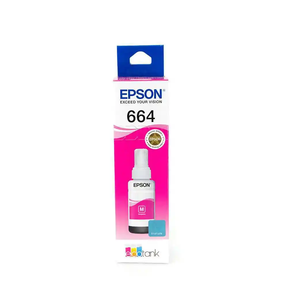 Epson Botella De Tinta 664 Magenta